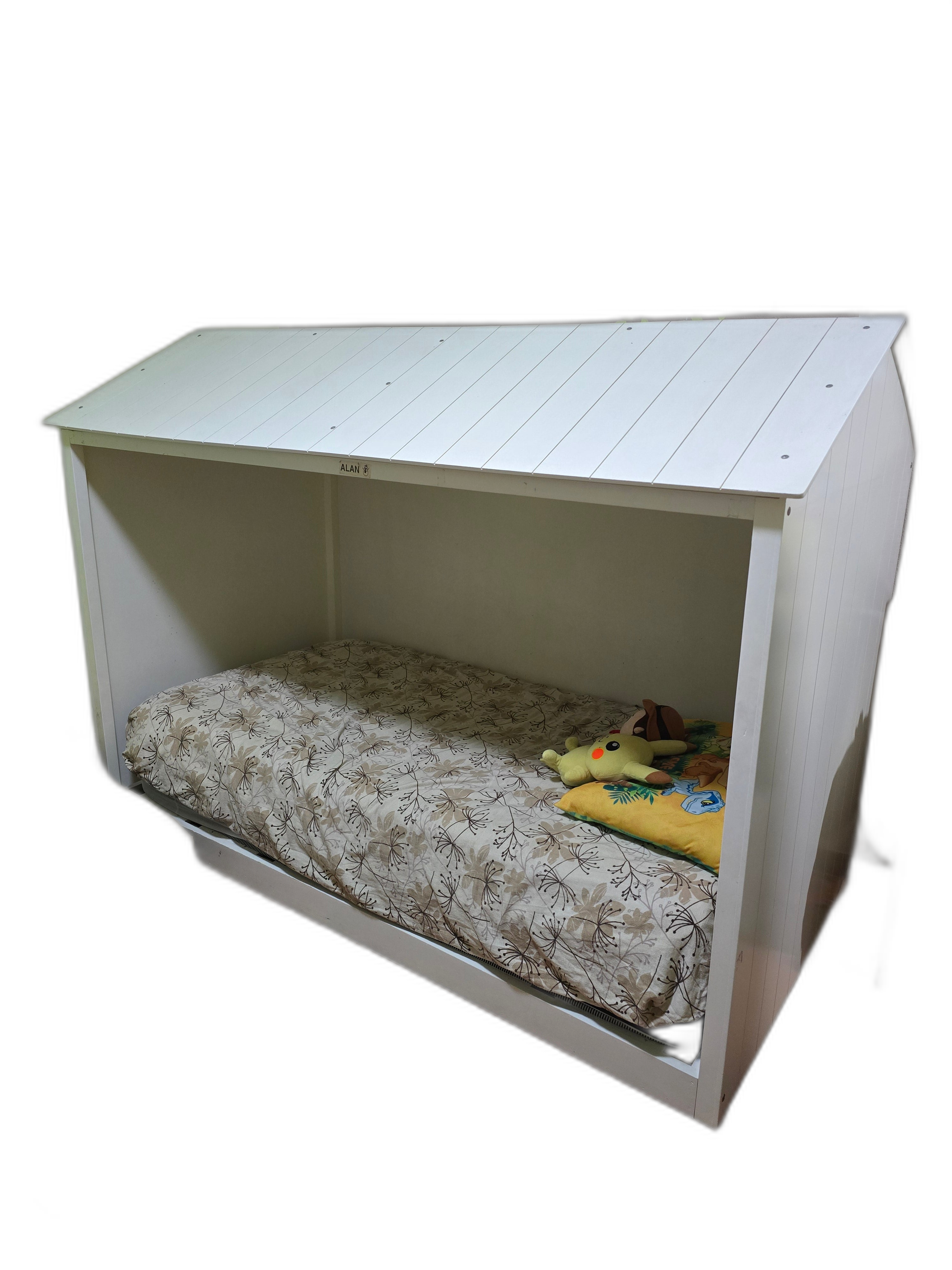 Cama individual blanca